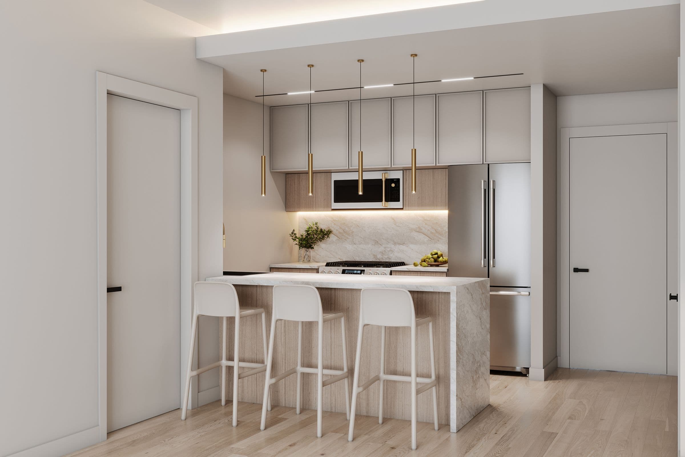 interior render · kitchen
