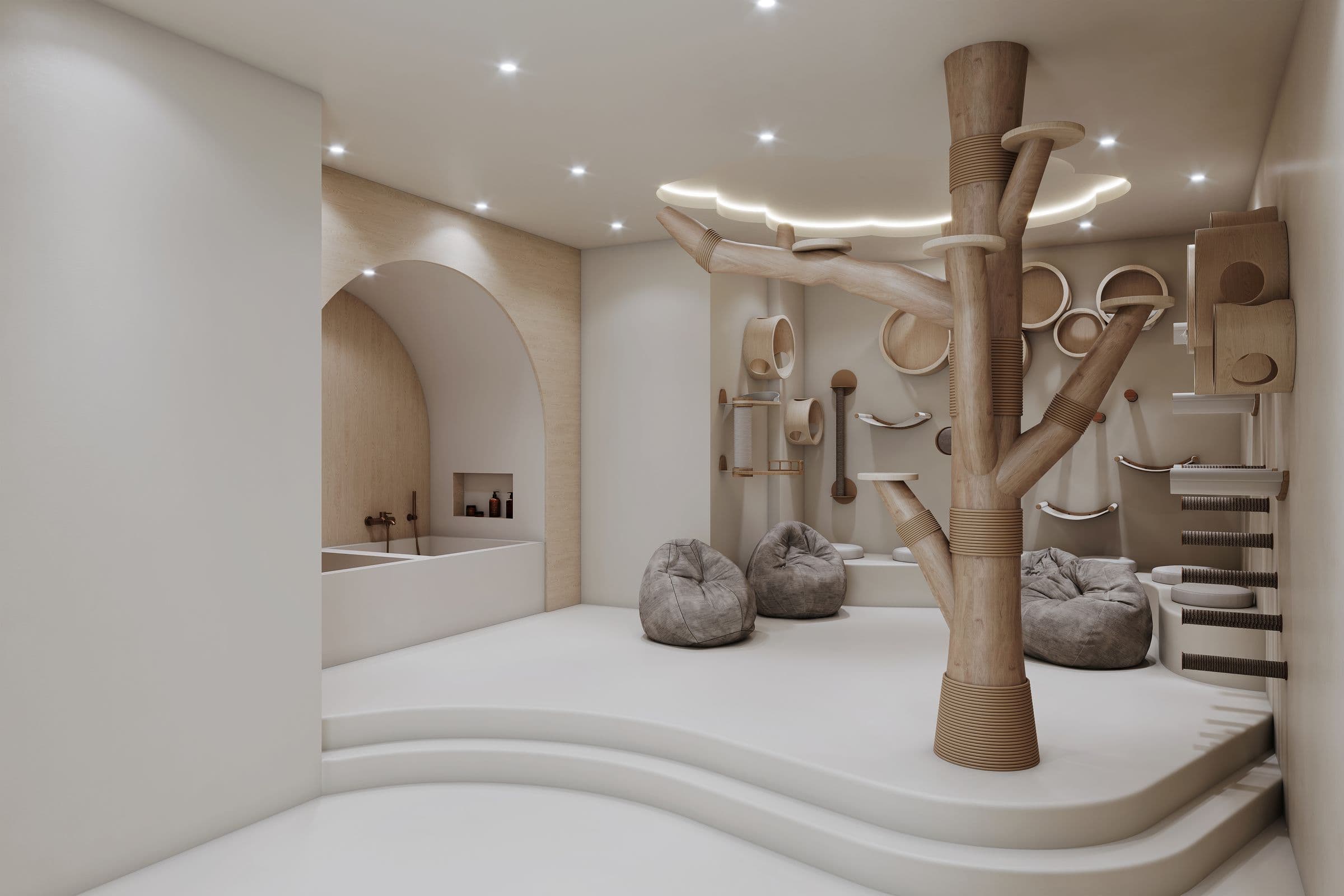 render · pet spa